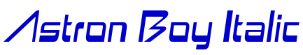 Astron Boy Italic шрифт